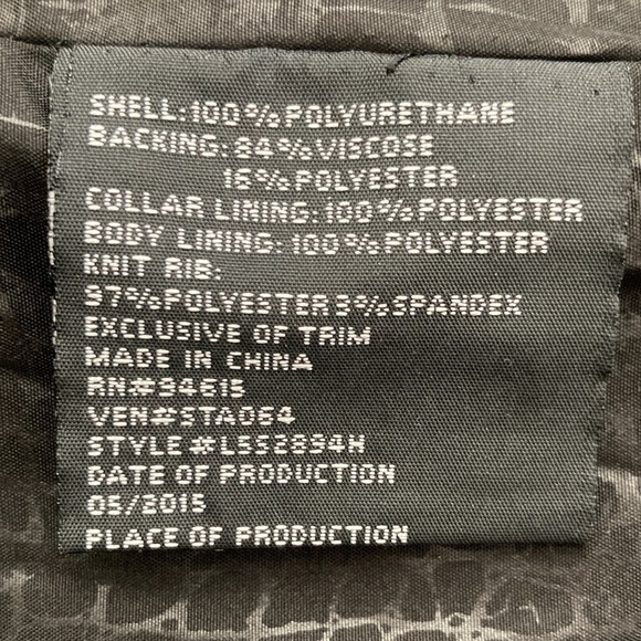 Sam Edelman black vegan leather jacket - Picture 9 of 10